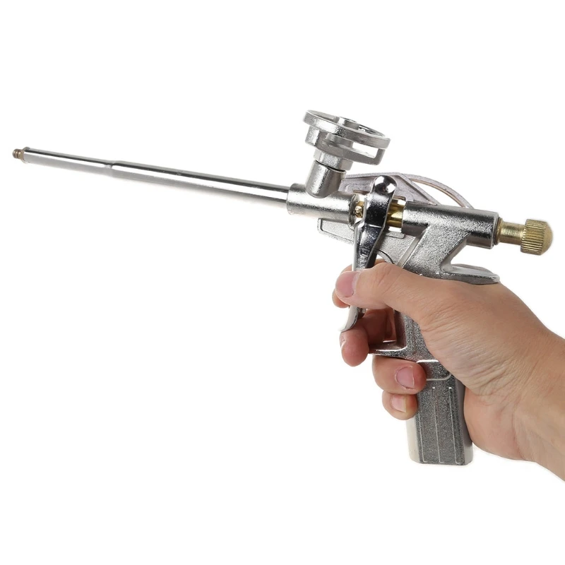 Foam Expanding Spray Gun Bubble Sealant Dispensing PU Insulating Applicator Tool Aluminum Alloy