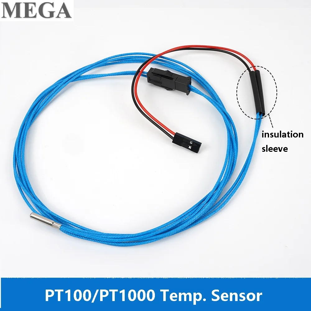 PT100 PT1000 Sensor Temperature Sesnor Probe 3*15mm Hotend 3D Printer Parts Thermocouple Controller for CR10 V6 NF Crazy Hot End