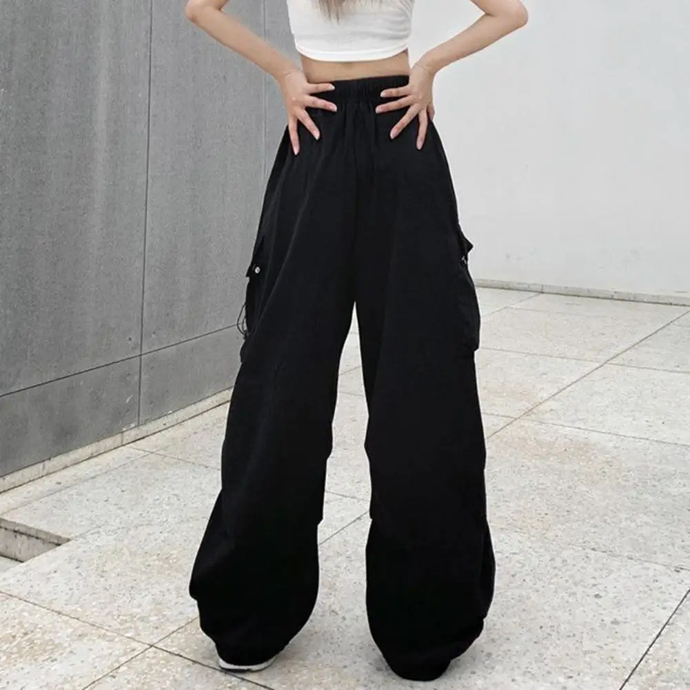 Description Picture 5 of itemWomen Streetwear Techwear Cargo Korean Harajuku Parachute Track Pants Men Tech Sweatpants Wide Leg Joggers Trousers Clothes