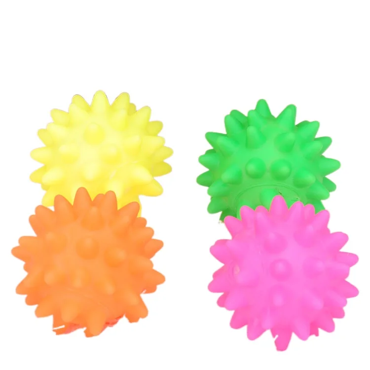 1PC Beautiful New Rubber Ball Toy Dog Pet Fun Spikey Ball Biting Chewing And Toys Teeth Cleaning Supplies for Pet Toy Puppy