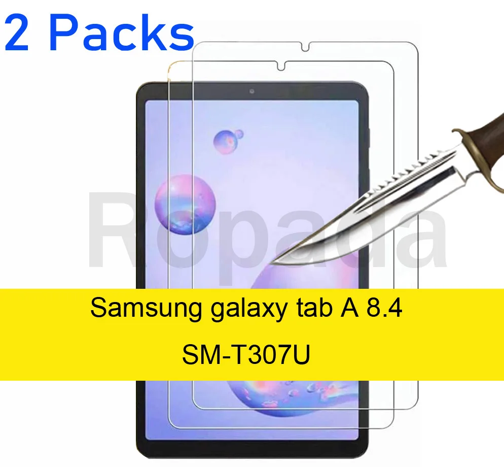2PCS for Samsung galaxy tab A 8.4 SM-T307U Tempered glass screen protector 2.5D 9H 0.33 tablet front cover film