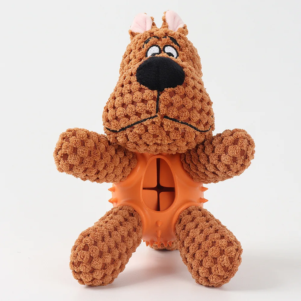 Dog Squeaky Toys Natural Rubber Chew Puzzle Dog Toys Food Dispensing Dog Toys for Puppy Small Medium Large Pets Unicorn Dogs
