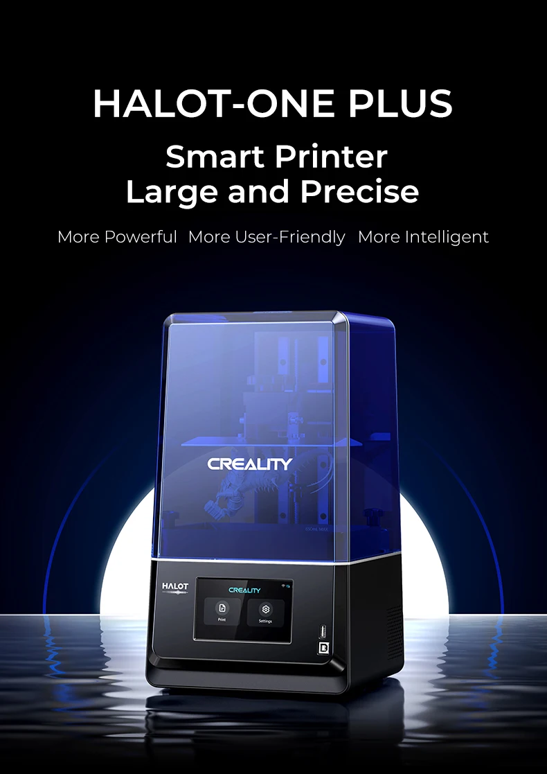 Description Picture 2 of itemCREALITY HALOT ONE PLIUS Resin 3D Printer 7.9 Inch 4K Mono LCD Integral Light 5-inch Source HD Touch Screen One-Click Printing