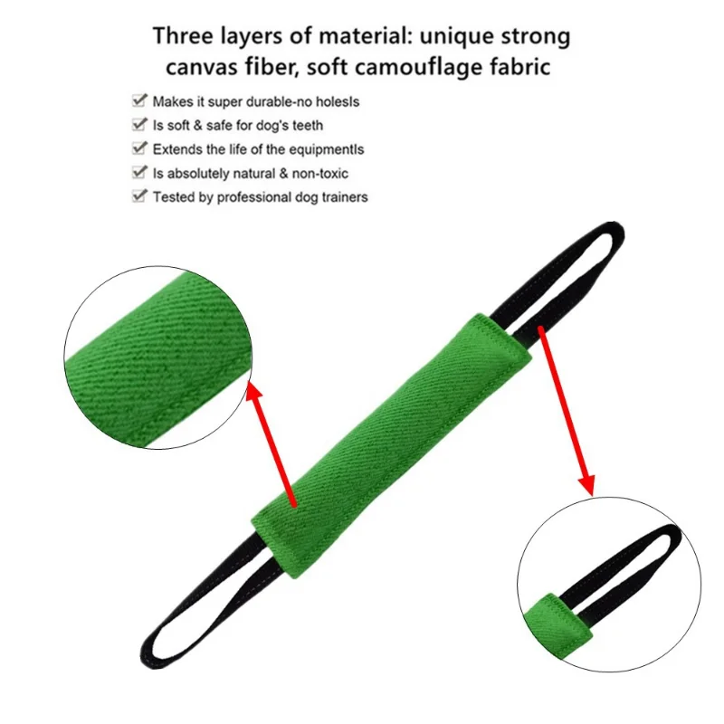Description Picture 5 of itemDog Biting Pillow Tug Stick Hemp Training Chewing Durable Linen Molar Clean Teeth Interactive Toys Outdoor 2 Rope Pets Supplies
