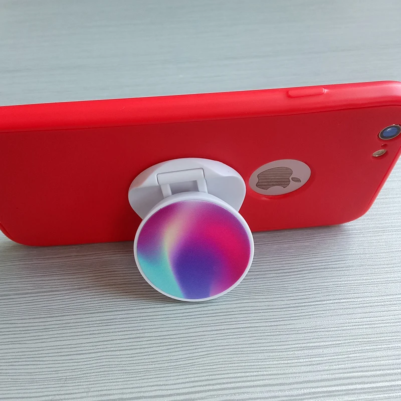 30 Pieces Blank Sublimation Phone Holders Phone Grip Blanks Heat Press Phone Grip Collapsible Phone Grip Holder