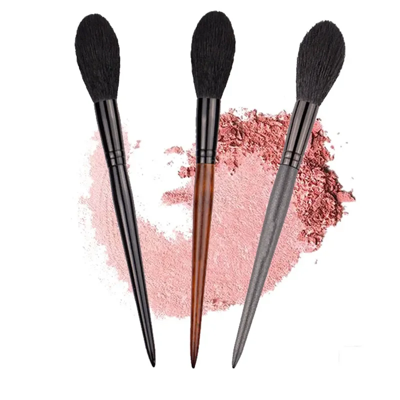 Description Picture 2 of itemProfessional Goat Hair Face Makeup Highlighter Blending Brush Long Handle Blush Brush Concealer Brush Beauty Makeup Tools