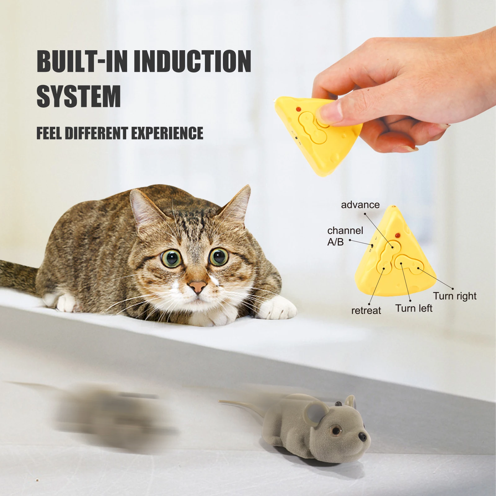 Description Picture 4 of itemElectric mouse toys Interactive Cat Toys Smart Sensing and Remote Control Automatic Induction Obstacle Avoidance Pet Toys