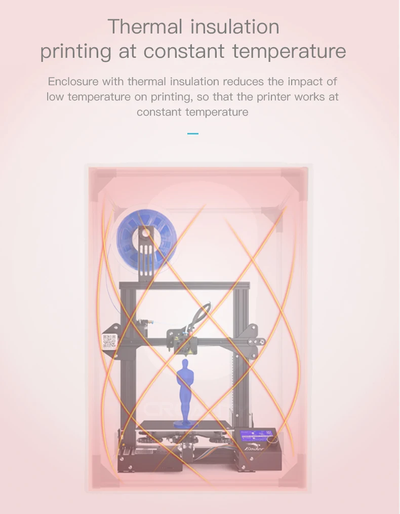 Creality  Medium Size 3D Printer Multifunction Enclosure  4008030002