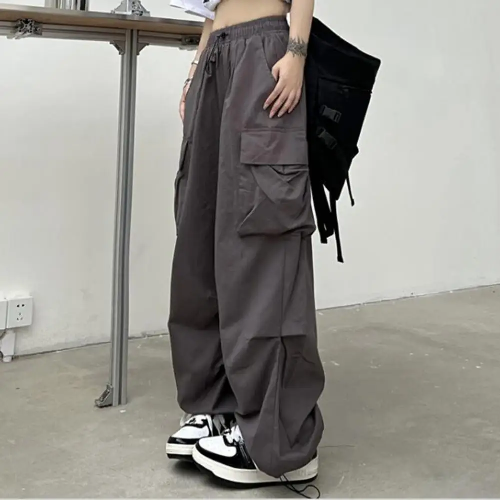 Description Picture 6 of itemWomen Streetwear Techwear Cargo Korean Harajuku Parachute Track Pants Men Tech Sweatpants Wide Leg Joggers Trousers Clothes