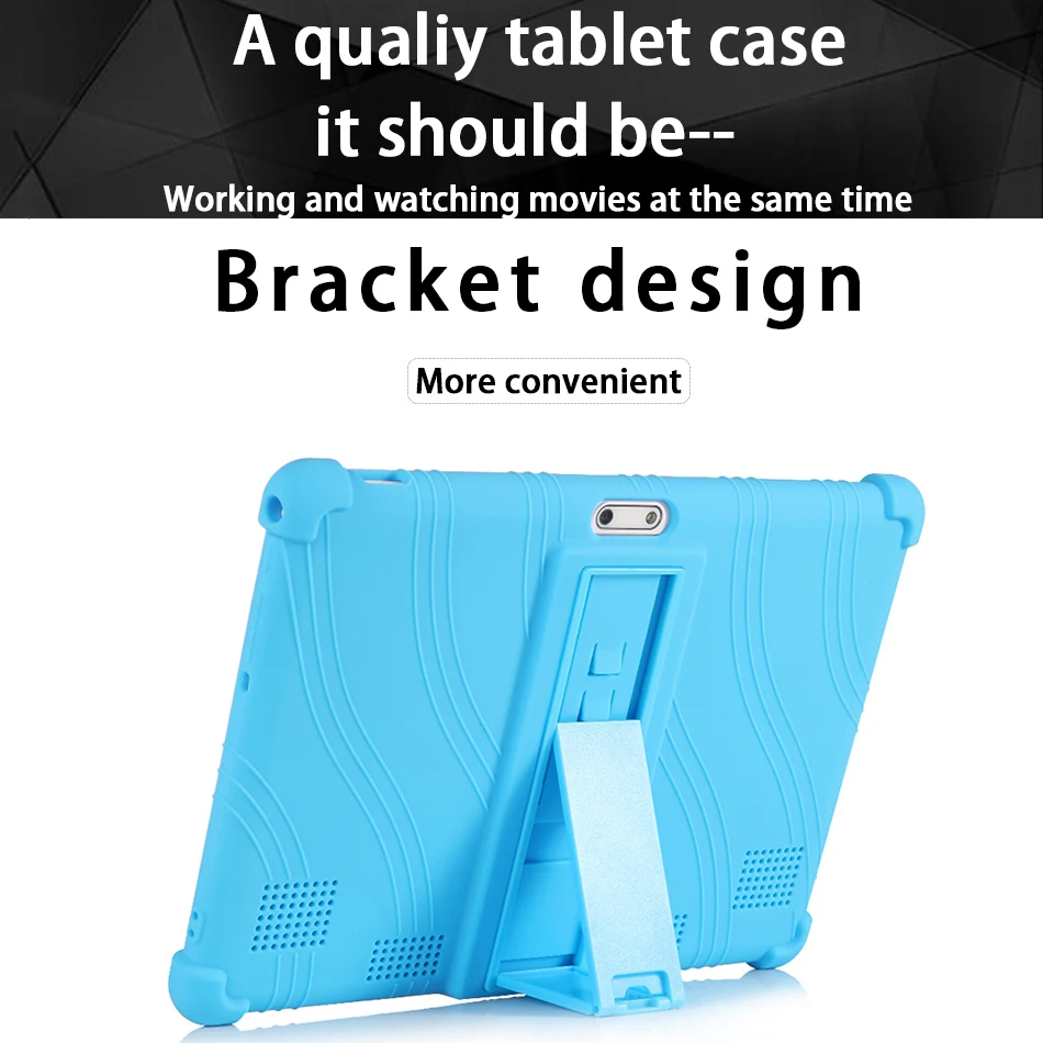 Description Picture 6 of itemSZOXBY Tablet 10.1 Universal Case Soft Silicone for 10 10.1 inch Android Tablet PC Soft Shockproof Cover Case L 9.44in W 6.69in