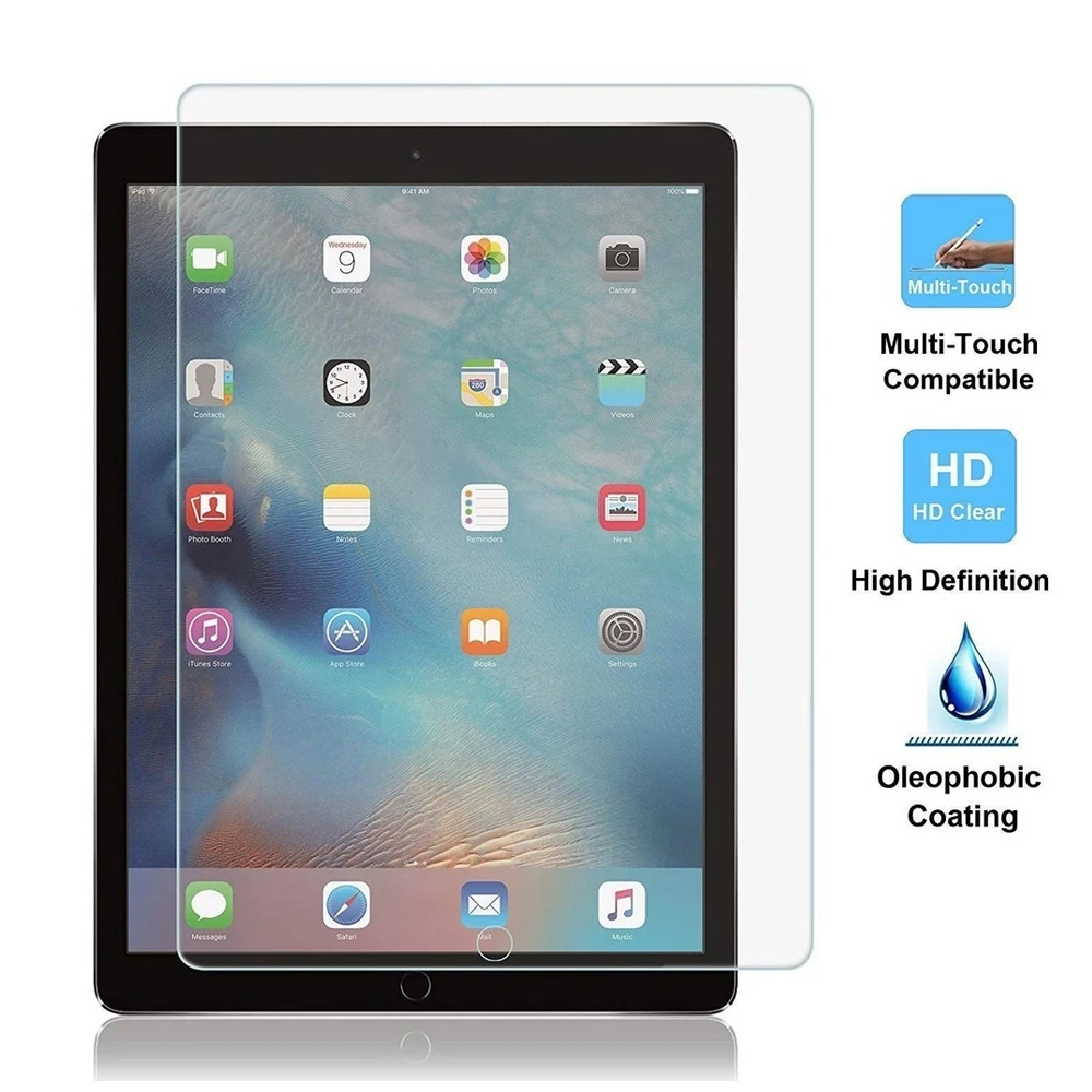 Description Picture 2 of item9H Tempered Glass Screen Protector For iPad Pro 12.9 2017 Glass Protector 12.9'' 2015 A1652 A1671 Anti Scratch Protective Film