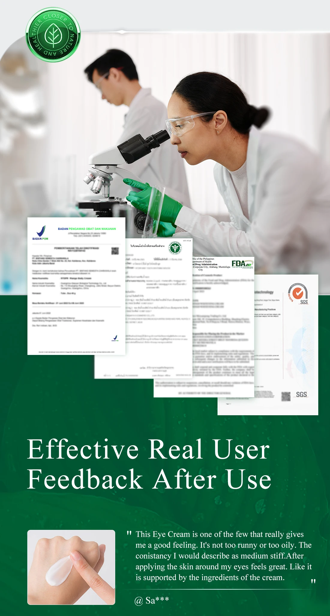 Description Picture 5 of itemAnti Dark Circle Eye Cream Peptide Anti Wrinkle Anit Aging Remove Eye Bags Puffiness Skin Care Beauty Health