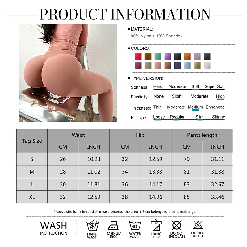 Description Picture 2 of itemHigh Waist Leggings Women Seamless Sexy Push Up Yoga Pants Workout Running Fitness Legging Raises Butt Sports Tights Gym Wear