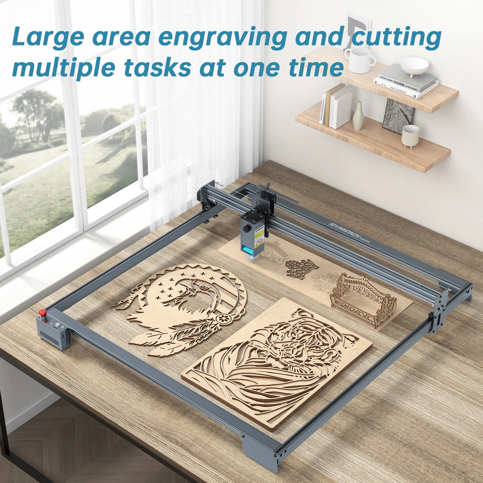 Atomstack maker E85 Frame Kit for Laser Engraver Up to 850mm*800mm Engraving Area Suitable to Atomstack Laser Engraving Machine