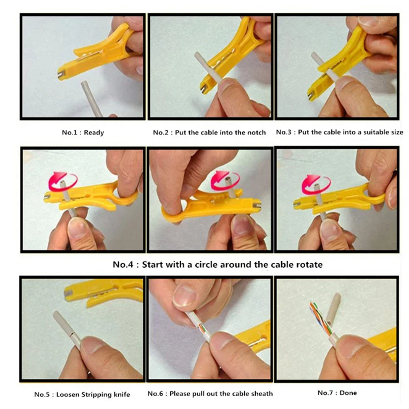Description Picture 5 of itemMini Portable Wire Stripper Knife Crimper Pliers Crimping Tool Cable Stripping Wire Cutter Multifunction Electrician Tool Gadget