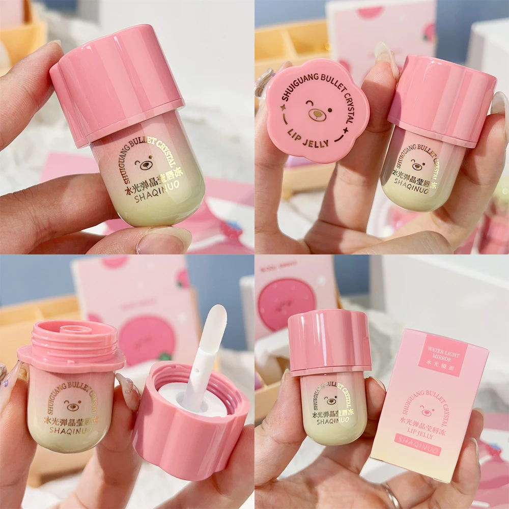 Description Picture 2 of itemCrystal Jelly Lip Gloss Lasting Mirror Water Moisturizing Lip Glaze Lasting Plumping Korean Liquid Lipstick Lips Makeup Cosmetic