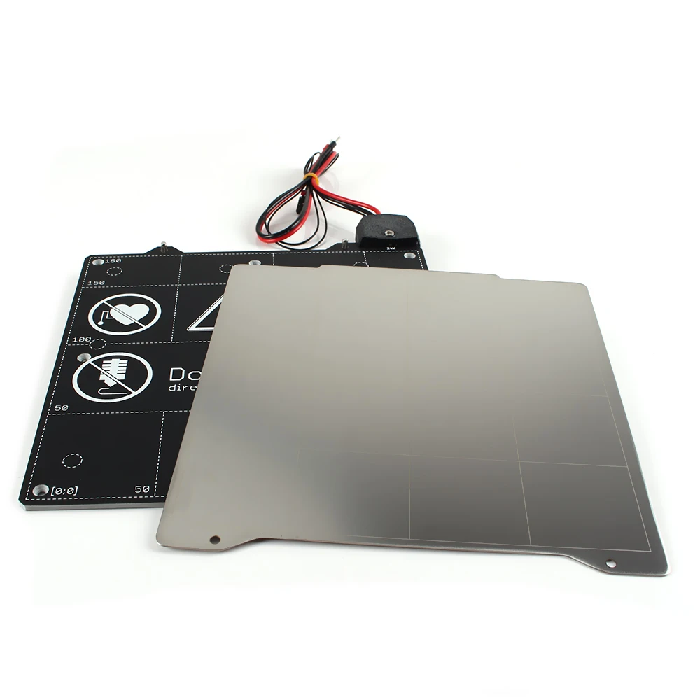 Description Picture 3 of itemClone Prusa Mini Electromagnetic Heating Bed 24V and Steel Plate Pursa Mini Heating Bed Micron 160 support PLA, PETG, ASA, ABS