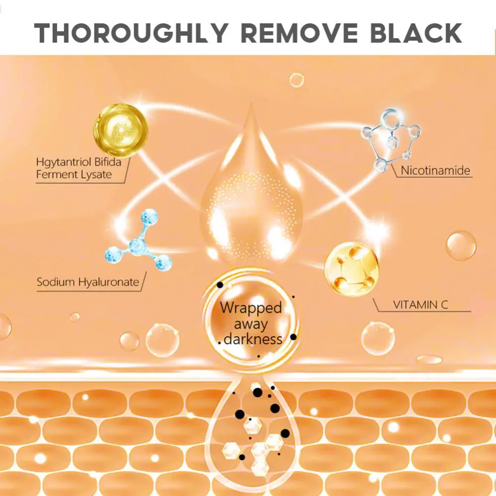 Description Picture 5 of itemVIBRANT GLAMOUR Vitamin C Face Serum Moisturizing Whitening Brighten Anti-Aging Anti-Wrinkle Fades Fine Lines Facial Skin Care