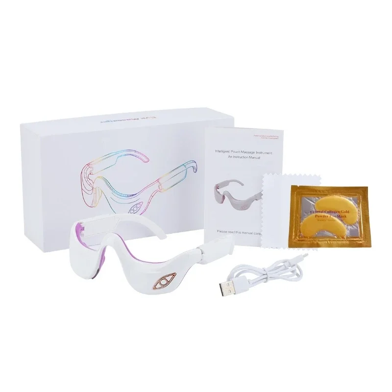 Description Picture 3 of itemIntelligent Vibration Micro-current Pulse Infrared Thermal Compression To Eliminate Dark Circles Beauty 3D Electric Eye Massager