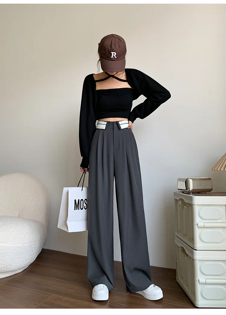Description Picture 5 of itemWomen's Cargo Pants Women Korean Streetwear Y2k Harajuku Baggy Pants Woman Women's Clothing Korea Stylish High Waist Jeans