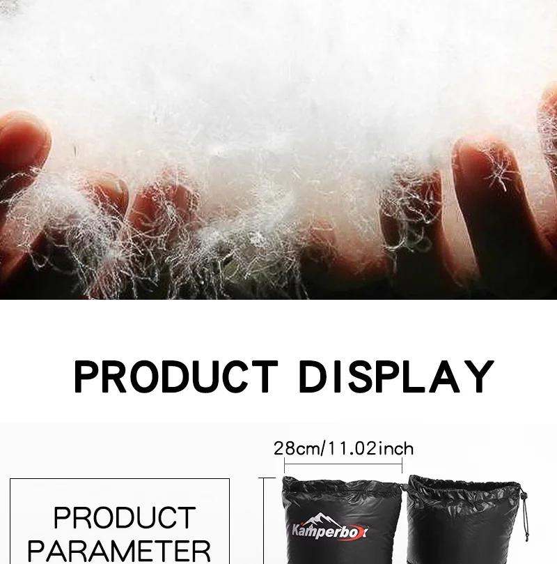 Description Picture 4 of itemCamping Down Socks Down Booties Sleeping Bag Socks Down Boots Camping Sleeping Boots Kamperbox Sleeping Bag Down Booty