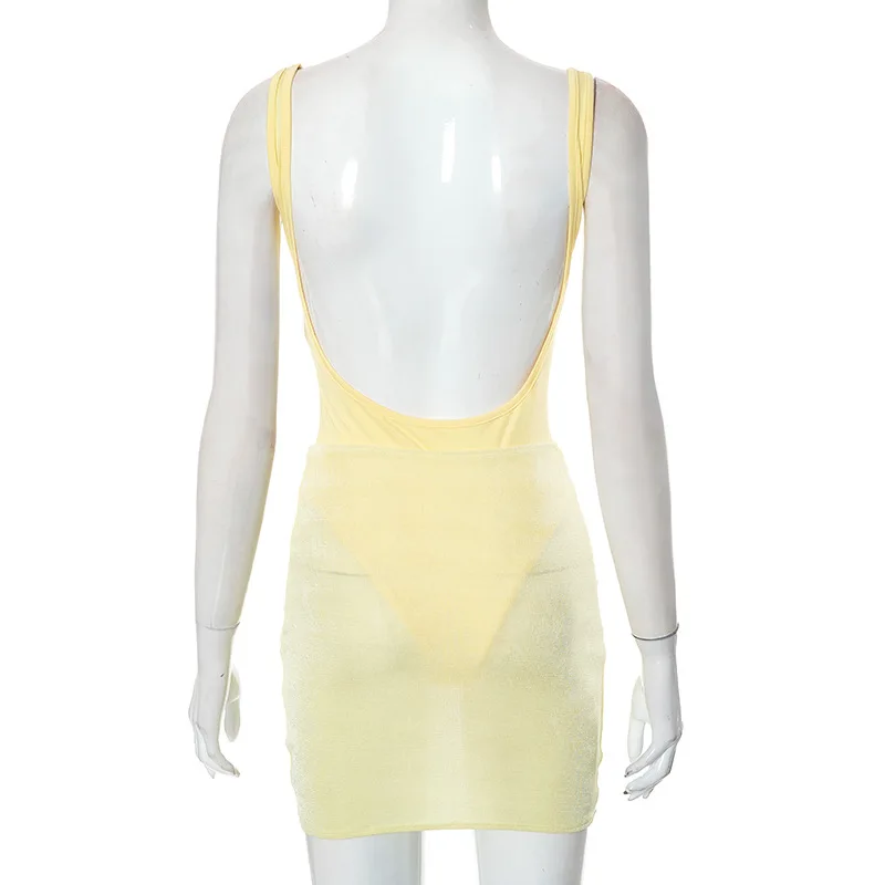Description Picture 5 of itemhirigin Solid Casual Vacation Two Piece Sets Sleeveless Elegent Bodysuits + Folds Sexy Mini Skirts Suits Women Fashion Outfits