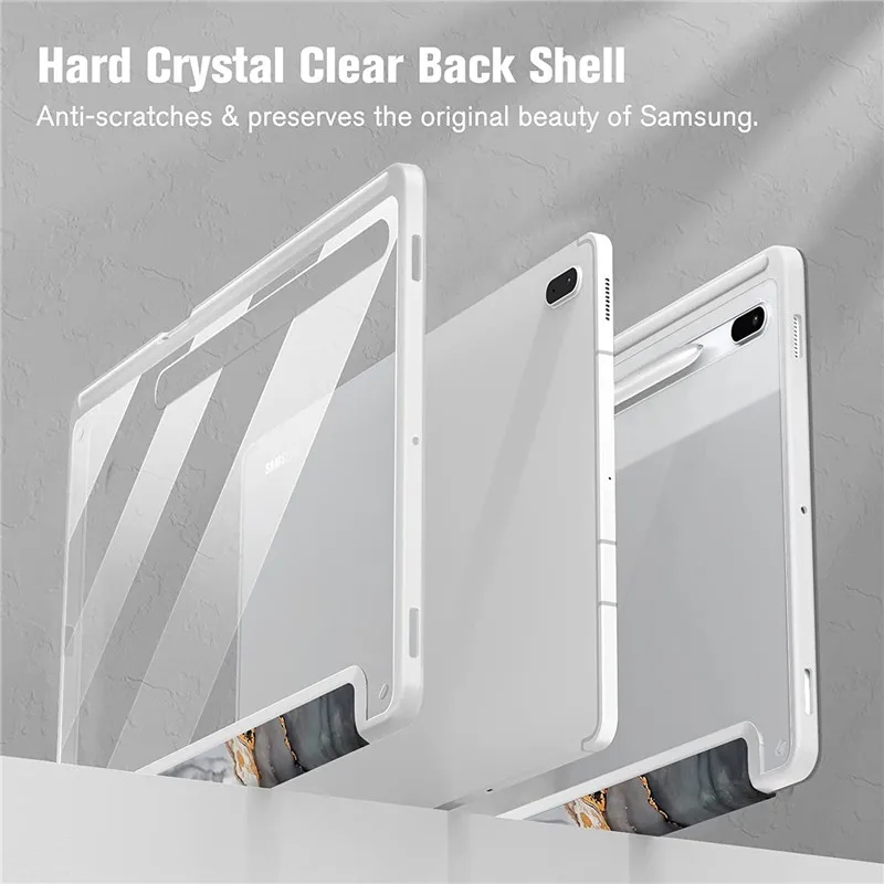 Description Picture 6 of itemFor Samsung Galaxy Tab S9 S8 S7 Plus FE 12.4 inch Case Transparent Back Tablet Cover For Tab S7 S8 11