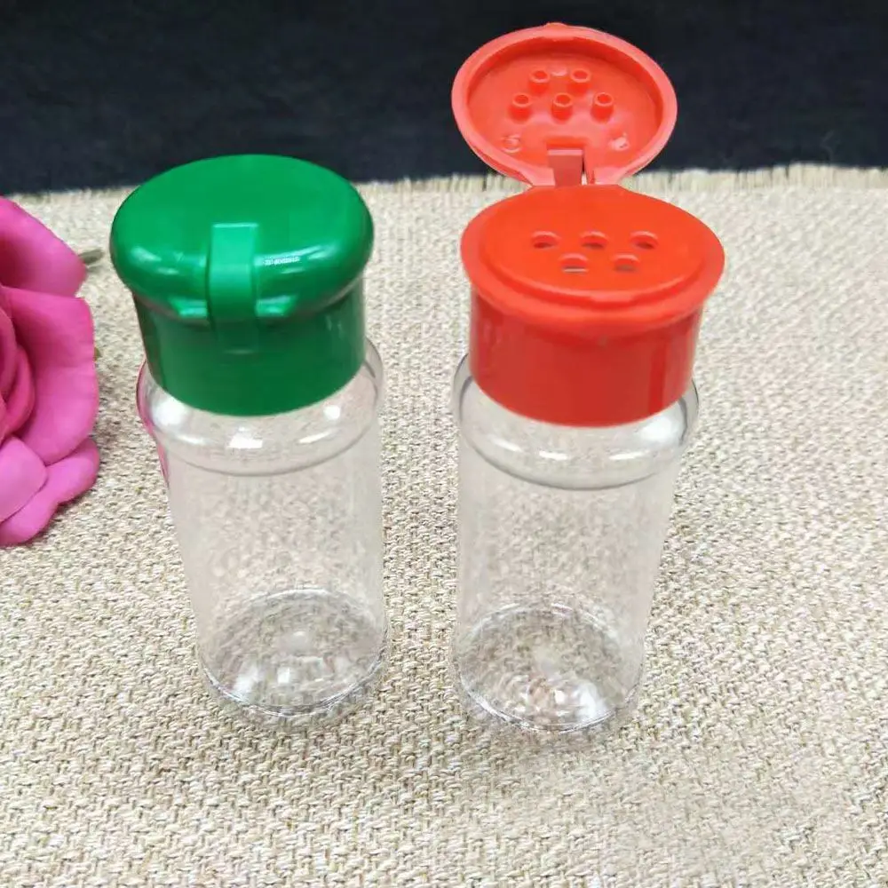 Description Picture 5 of item1/2/3Pcs Portable Camping BBQ Condiment Vinegar Bottle Plastic Spice Salt Pepper Shakers Seasoning Jar Kitchen Cruet 100 Ml