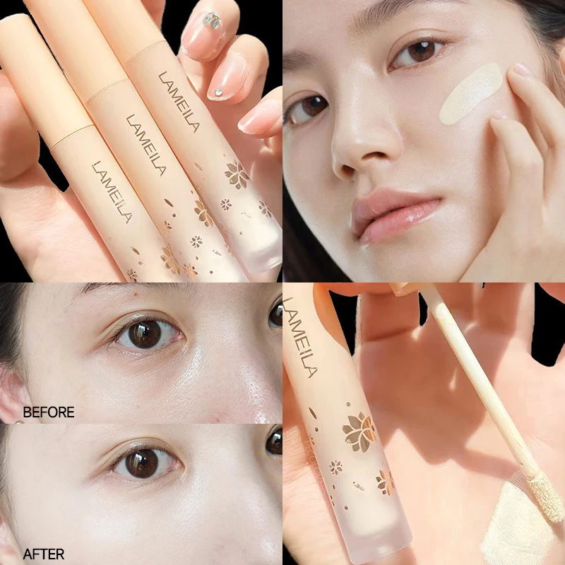 Description Picture 3 of itemEyes Face Concealer Liquid Cover Dark Circles Acne Natural Make Up Effect Anti Cernes Base Foundation Cream Cosmetics