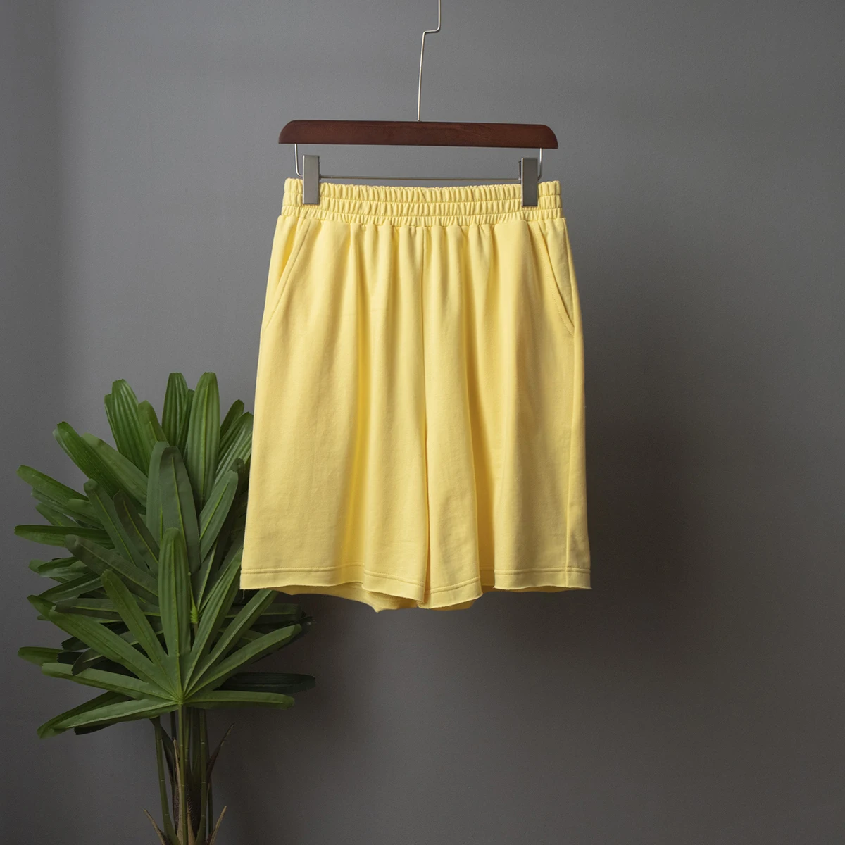 yellow shorts