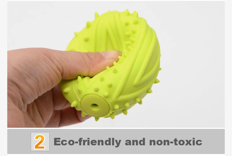 Description Picture 4 of item1pc Pet Dogs Toys Sounding Chewing Squeaky Toy for Dogs Puppies Football Soccer Dogs Ball Training Rugby