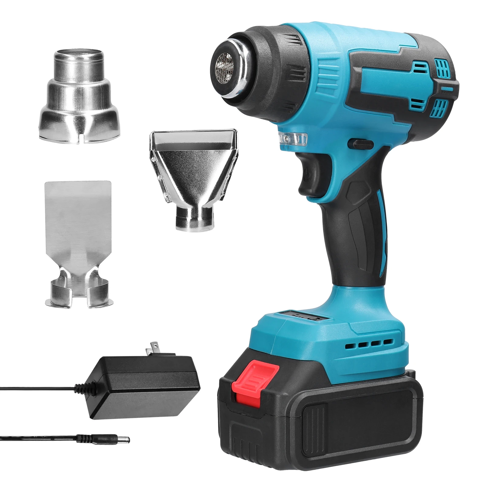 Description Picture 4 of itemCordless Hot Air Machine Lithium Rechargeable Heating Equipment Temperatures Adjustable Power Tool with 3 Nozzles