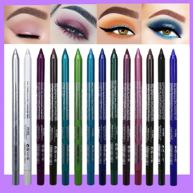 Long Lasting Eyeliner Pencil Colourful Pigment Waterproof Blue Black White Color Gel Eye Liner Pen Makeup Eye Beauty Cosmetics