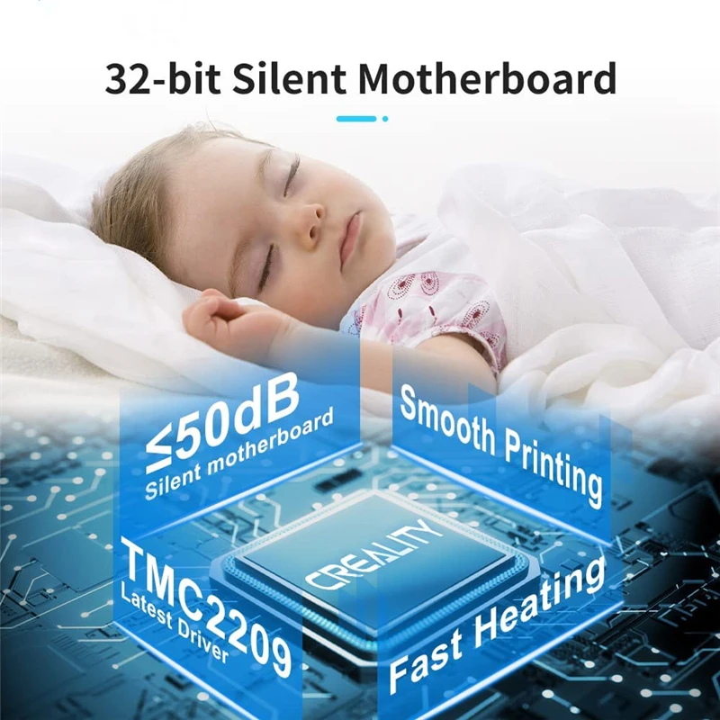 Description Picture 3 of itemCREALITY Ender-3 S1 3D Printer 32-Bits Silent Motherboard Resume Power Failure Printing Dual Z-axis CR Touch Auto Bed Leveling,