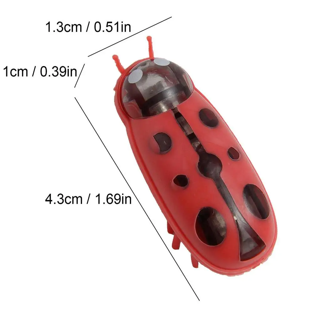 Description Picture 3 of itemCat Bugs Toy Cat Escape Obstacle Automatic Flip Toy Battery Operated Vibration Pet Beetle Playing Toy Mini Robot Bugs dropship