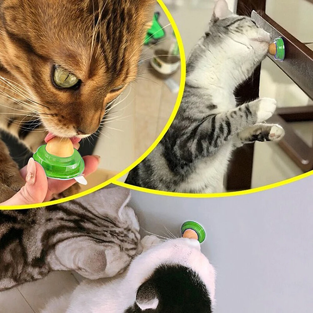 Description Picture 6 of itemPet Stuff Healthy Cat Catnip Toys Ball Cat Candy Licking Snacks Catnip Snack Nutrition Energy Ball Snack Ball Kitten Cat Toy