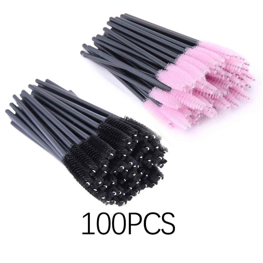 100PCS pink black