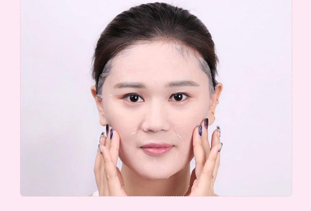 Description Picture 5 of item10pcs Hyaluronic Acid Sakura Face Mask skincare Moisturizing Brightening Anti-aging Face Sheet Mask Facail Masks for Skin Care