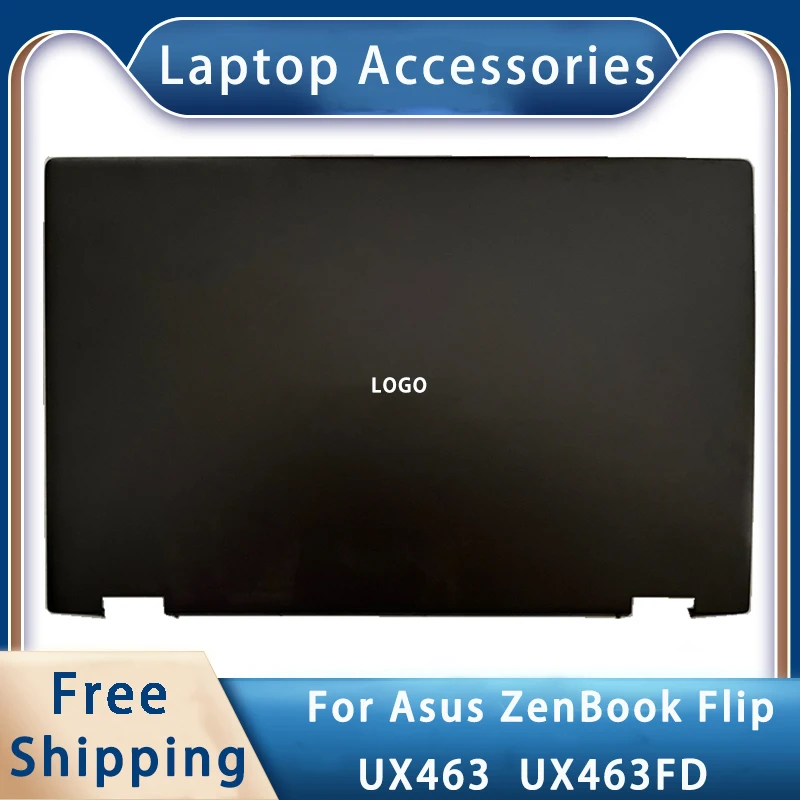 New For Asus ZenBook Flip UX463 UX463FD ;Replacemen Laptop Accessories Lcd Back Cover With LOGO Brown A Cover