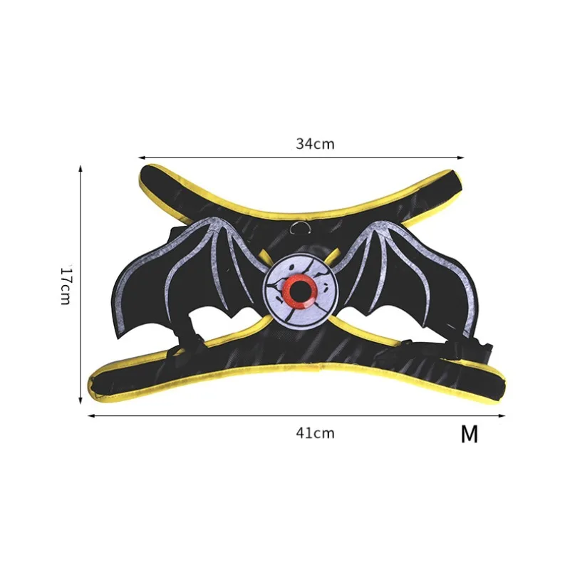 Cat Halloween Cat Costume Bat Wings Eyes Pet Harness Leash for Small Dog Funny Cat Cosplay Prop Christmas Costume