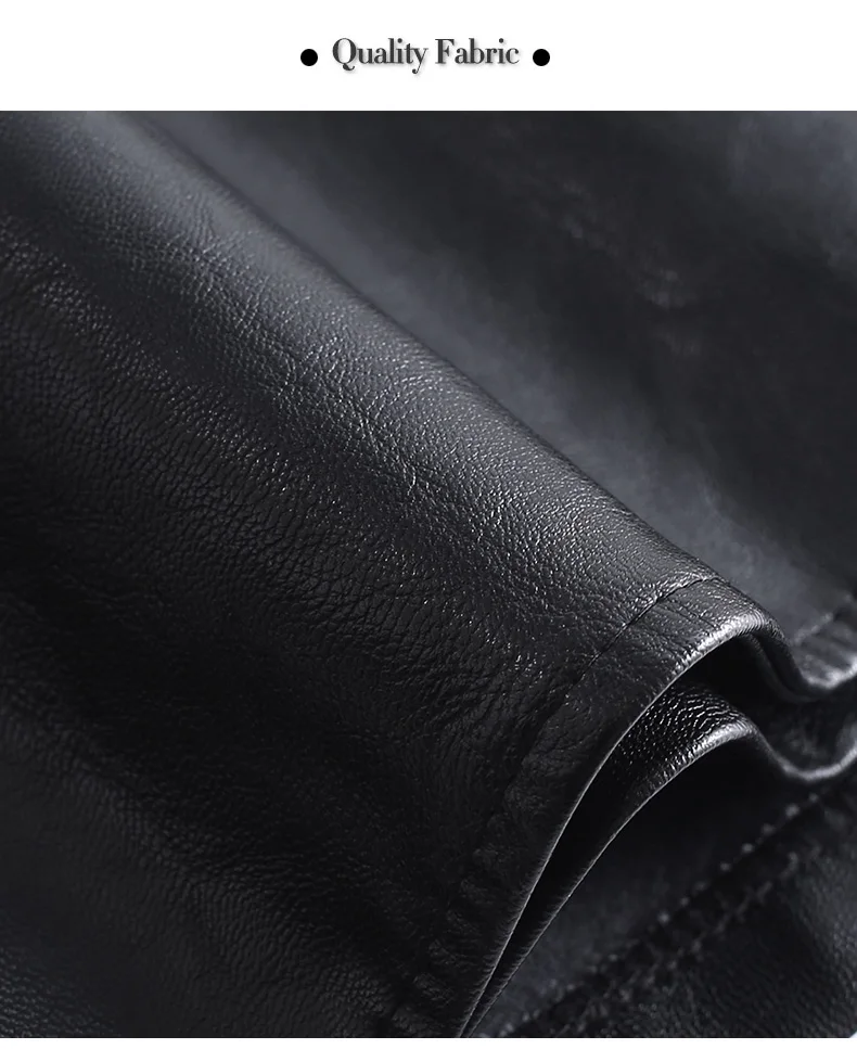 Description Picture 6 of itemHigh Waist Leather Shorts Skirts Fashion Occupation Work Pencil Mini Shorts Skirts S-3XL Size Black Button Shorts Female