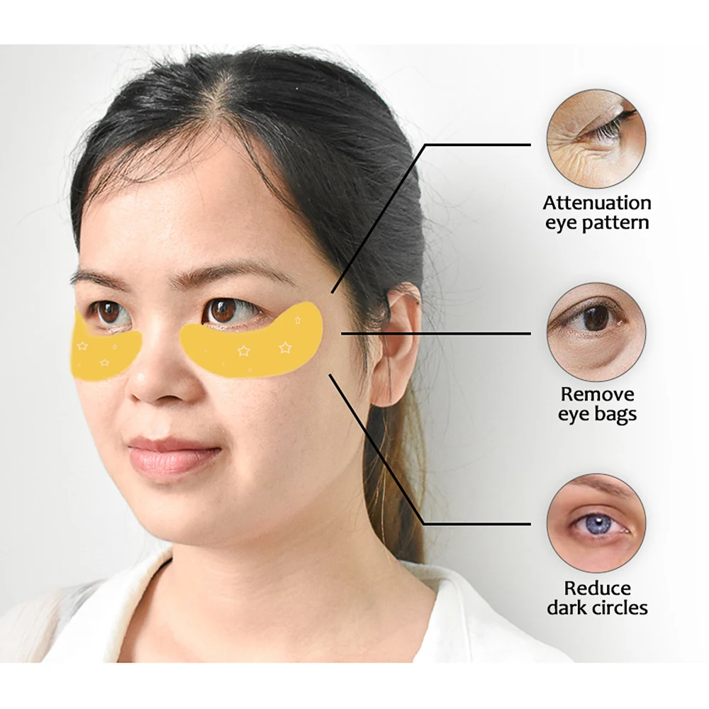 Description Picture 4 of itemCrystal Collagen Panda Starry Sky Eye Mask Patch Anti-aging Remove Dark Circles Moisturize Tighten Lifting Eye Beauty Skin Care