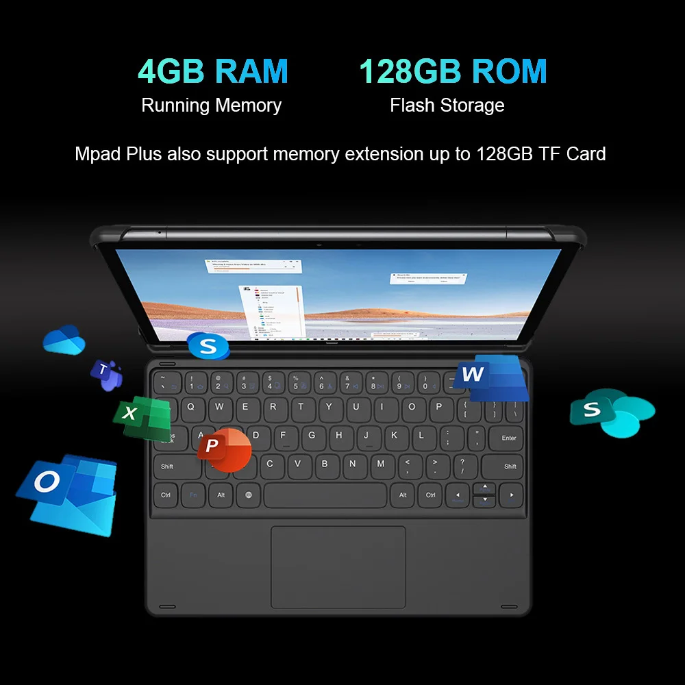 Global Version Mpad plus Deca Core 10.8 inch 2.5K FHD Screen 2560*1600 2 In 1 Tablet Android 4G LTE Tablet With keyboard