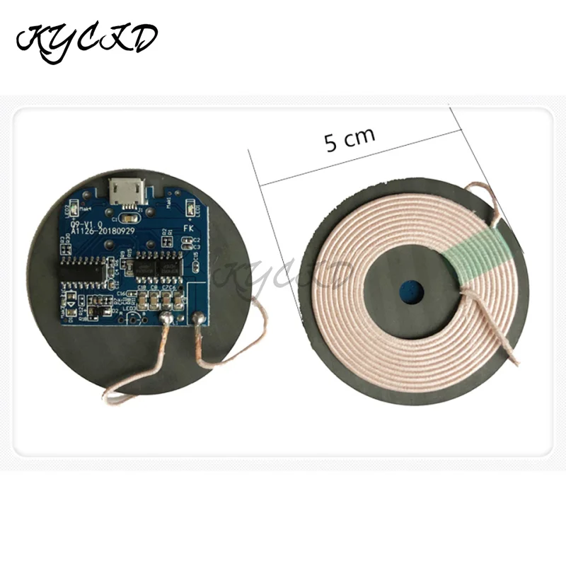 Description Picture 4 of itemUniversal Wireless Charger Transmitter PCB DC 5V Micro USB Qi Standard Coil Copper Circuit Board Battery Charging For Samsung