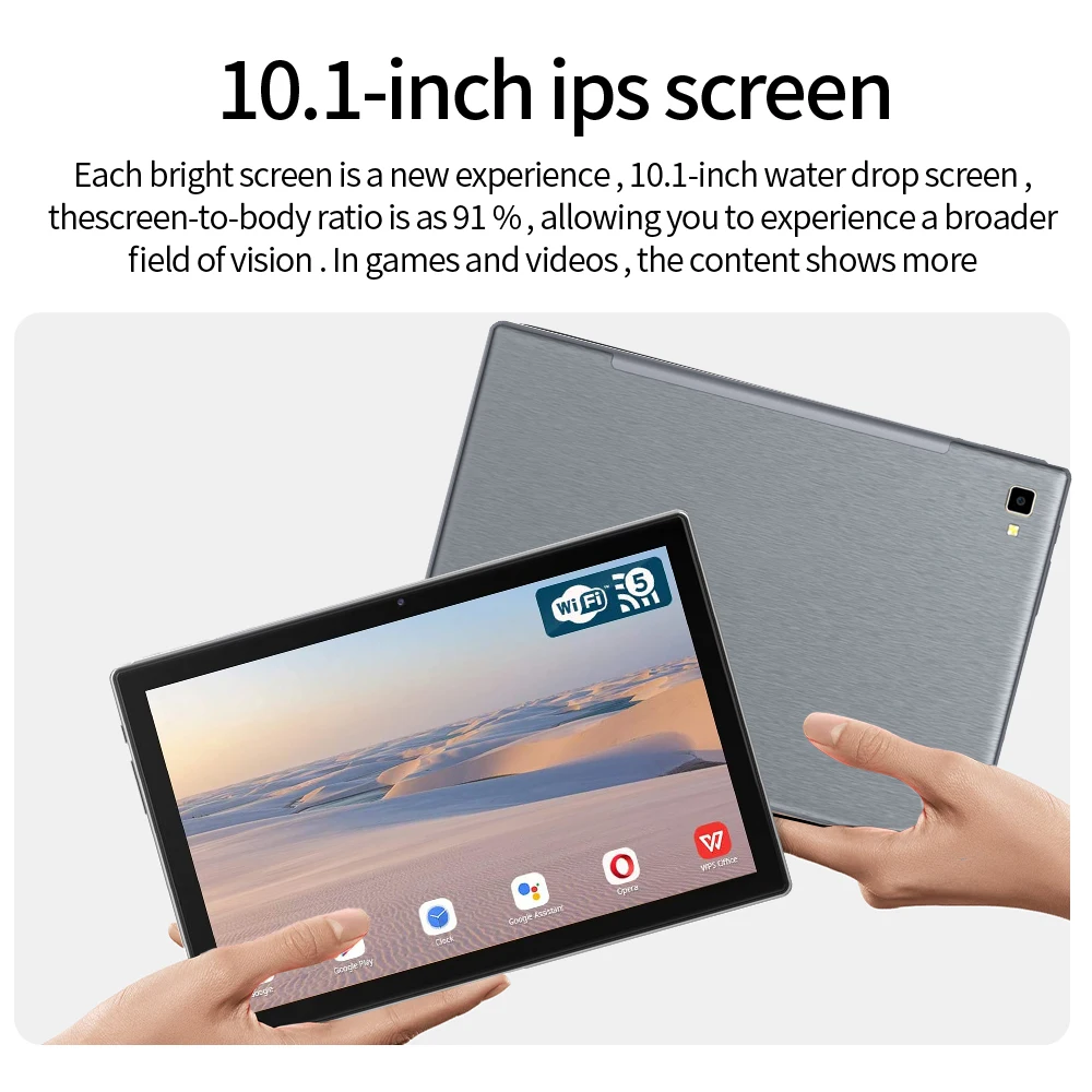 Description Picture 4 of item2023 New Global G10 Tab 3G 4G Android 11.0 OS 6GB+128GB 10.1 inch Original Tablets for Kids Online Class with Dual Sim Card Slot