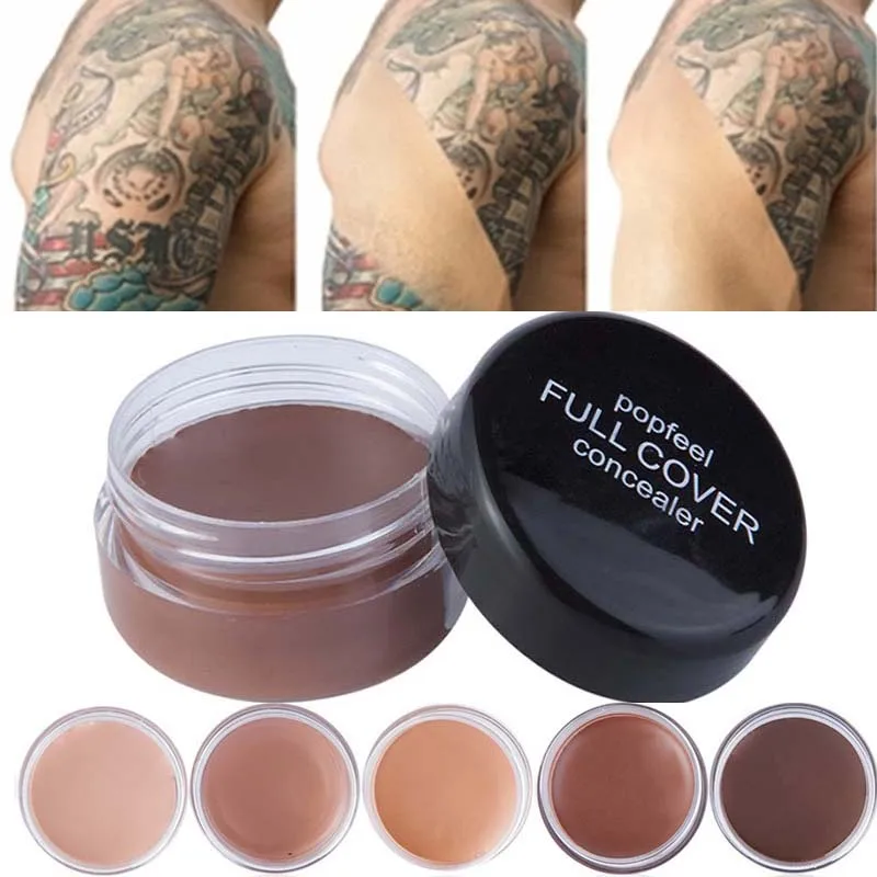 5 Colors Concealer Foundation Cream Waterproof Lasting Full Coverage Dark Circles Acne Marks Cover Spots Moisturize Face Makeup