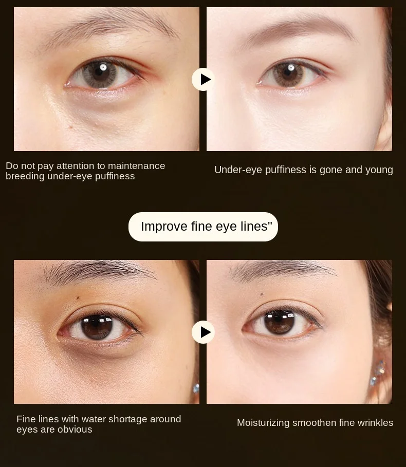 Description Picture 4 of item60pcs Hyaluronic Acid Repair Eye Patches Remove Dark Circles Moisturizing Mask Crystal Collagen Gel Skin Care