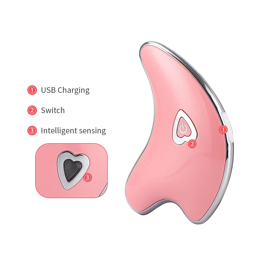 Description Picture 4 of itemFace Neck Guasha Massager Microcurrent Skin Lifting Tightening Machine Wrinkle Removal Facial Scraping Skin Care Beauty Device