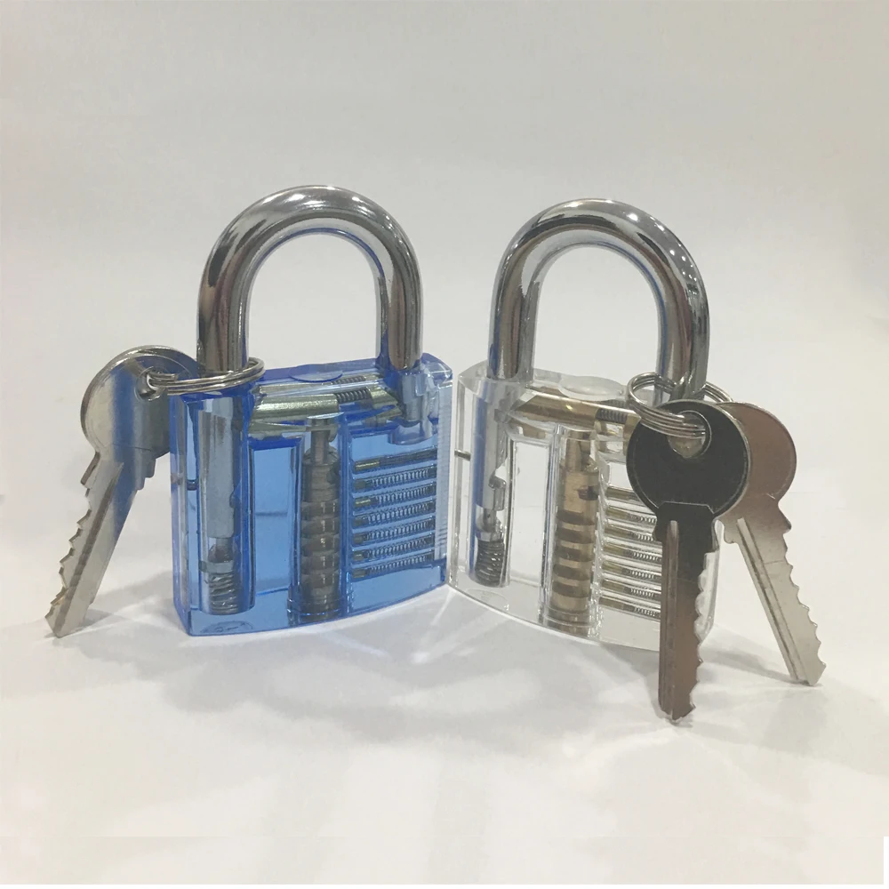 Description Picture 4 of itemCHKJ Transparent Locks Visible Cutaway Mini Practice View Padlock Hasps Training Skill Locksmith Tools For Furniture Hardware