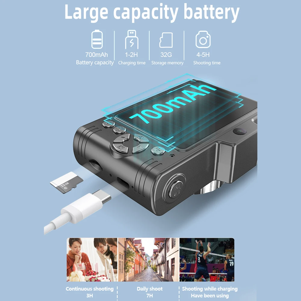 Description Picture 6 of itemH8 Entry Level Camera CCD 2.8-Inch 1080P HD Digital Camera Student Party DSLR Camera High Pixel Portable Fool Camera